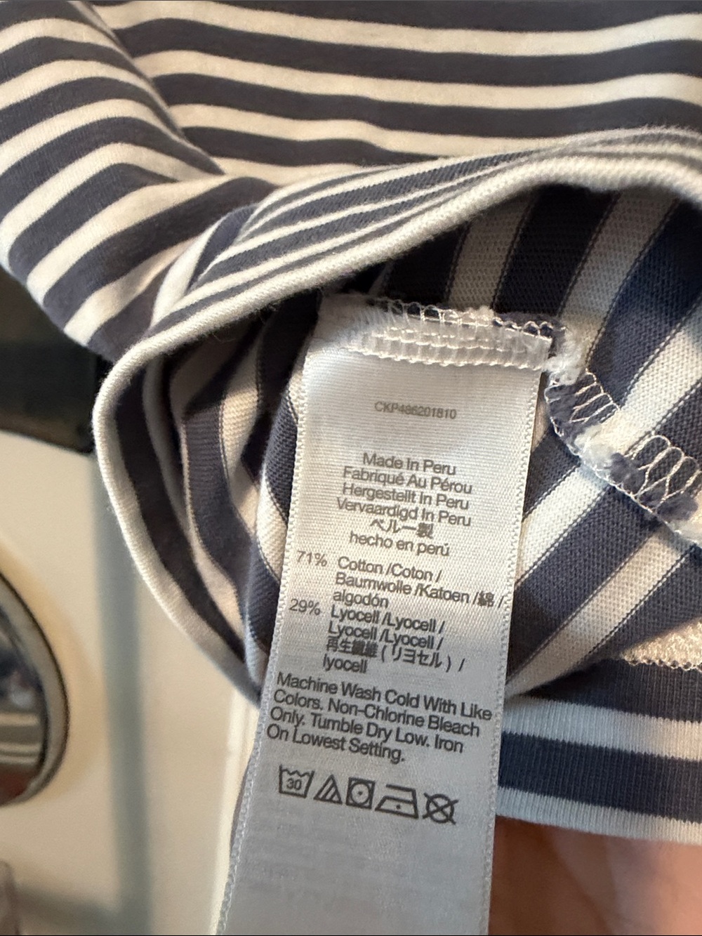 Madewell Striped Sleeveless Knit Top - blue & White - Picture 5 of 6